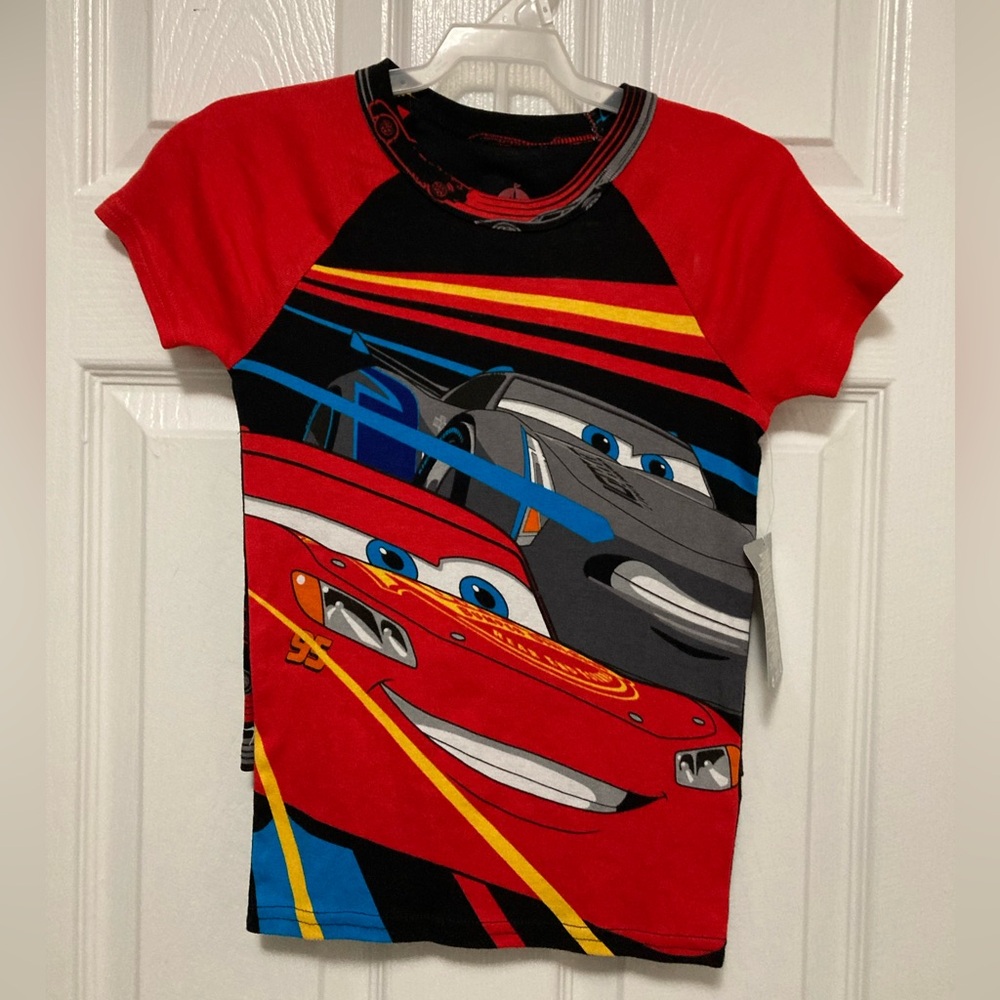 Disney New Red & Black Cars 3 Print 2pc Pajama Set #P